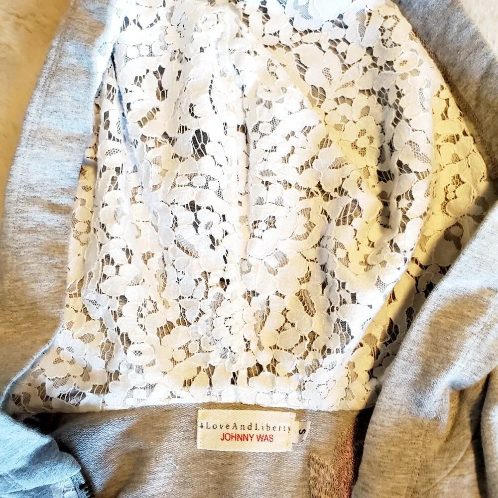 Johnny Was Embroidered Boho Sweatshirt Small Cottagecore Festival - Picture 12 of 15